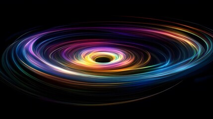 Poster - Cosmic dance of light and dark space digital art abstract high contrast infinite universe