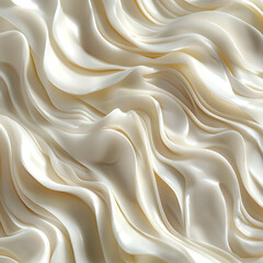 Wall Mural - Smooth, flowing cream texture with elegant waves