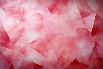 Poster - Abstract background design with geometric patterns in shades of red and pink hues
