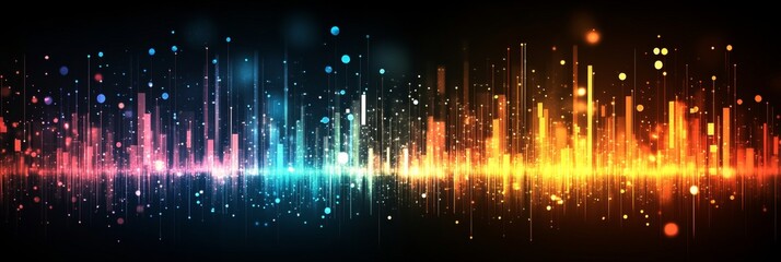 Poster - Abstract Colorful Marketing and Advertising Chart Background, Soft Blur, Creativity Design