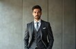 © Ada - Stylish young man in suit and tie