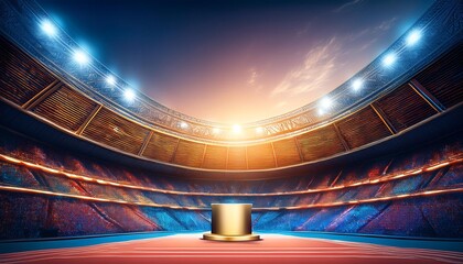 Wall Mural - stage with spotlight