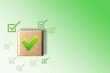 © BillionPhotos.com - quality control certification, wooden cubes with  check mark.