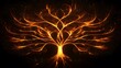 © MakeitEasy - Illuminated tree of life symbolizing growth and transformation fantasy realm digital art enchanted environment aesthetic viewpoint
