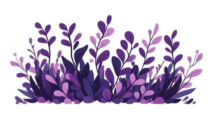 Wall Mural - Purple Floral Arrangement Botanical Illustration Design