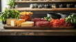 © Arthittaya - Rustic Gourmet Platter with Aged Cheddar and Goud