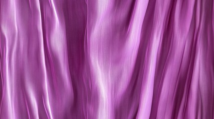 Poster - Elegant purple silk fabric drapes gracefully, showcasing smooth textures and subtle sheen in a luxurious setting