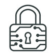 © fazlay907 - Cybersecurity Padlock Icon Vector Design.