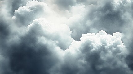 Poster - Majestic transformation of clouds under the dynamic sky, reflecting shadows and light during the tranquil afternoon hours
