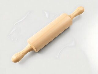 Wall Mural - rolling pin isolated on white background