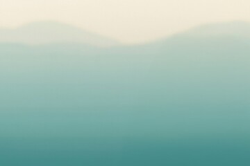 Poster - A soft gradient of pale colors transitions from light beige at the top to calming teal at the bottom, evoking a serene and tranquil atmosphere.