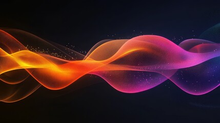 Poster - Abstract colorful wave background