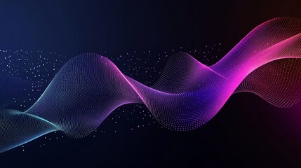 Aufkleber - Abstract colorful wave background.