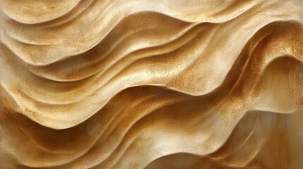 Wall Mural - golden wave texture design for modern architecture