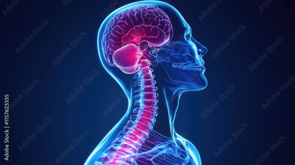 This visual representation highlights the detailed anatomy of the human ...