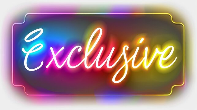 exclusive neon sign
