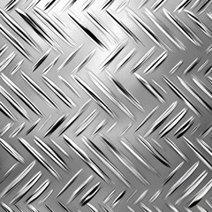 Poster - Shiny textured metal surface with a diamond pattern, creating a modern and industrial feel.