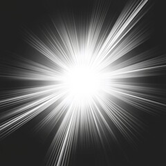 Poster - Dynamic burst of light radiating outward, creating a sense of energy and illumination.