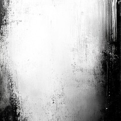 Poster - Abstract monochrome texture showcasing a blend of white and black tones creating depth and contrast.