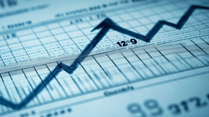 Poster - market analysis growth trends business sector report data finance environment close-up view economic