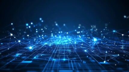 Poster - Abstract digital network connection background.