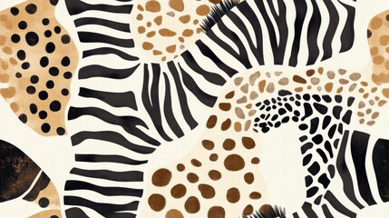 Poster - Dynamic zebra patterns wildlife art abstract design vibrant environment close-up perspective animal print aesthetics