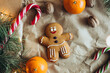 © ADDICTIVE STOCK - Gingerbread man cookie surrounded by festive elements