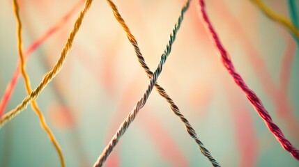 Poster - A tight shot of a messy bundle of wires with no clear origin or destination, potentially used in illustrations about technology, innovation, or problem-solving