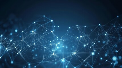 Poster - Abstract plexus network background. Digital technology concept.