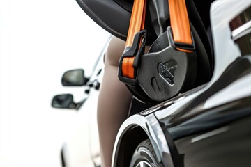 Poster - A close-up shot of a car door handle