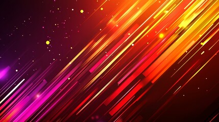 Poster - Abstract background with dynamic lines and vibrant colors.