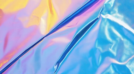Poster - Colorful holographic texture with smooth shiny surface and vibrant hues