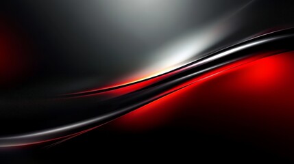 Aufkleber - Stylish red and black wave abstract background