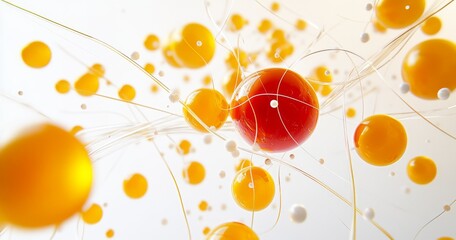 Wall Mural - conceptual 3d illustration of network and internet communication.