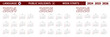 © boldg - 2024, 2025, 2026 year vector calendar in Korean language, week starts on Sunday.