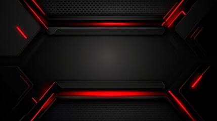 Aufkleber - Abstract dark red and black geometric background