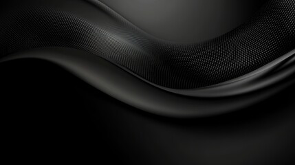 Poster - Abstract black wave background.  Elegant, modern design.