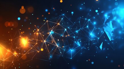 Abstract digital network connection background