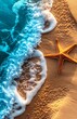 © Maxim Borbut - Starfish on a summer beach with a tropical sand backdrop