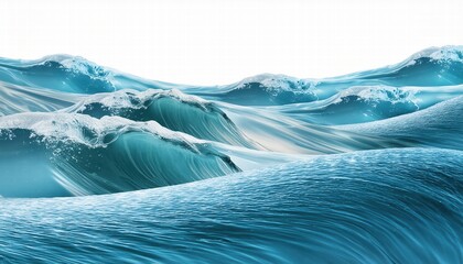 Poster - shimmering oceanic dreams an abstract futuristic d texture of waves frozen in time, capturing the es