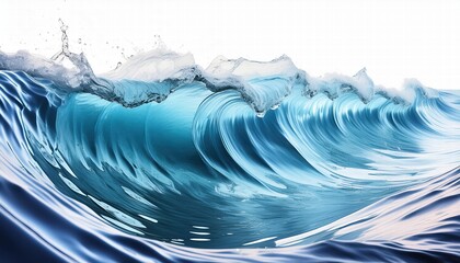 Poster - shimmering oceanic dreams a futuristic abstract d texture of frozen waves captured in a mesmerizing 