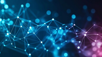 Aufkleber - Abstract network connection background