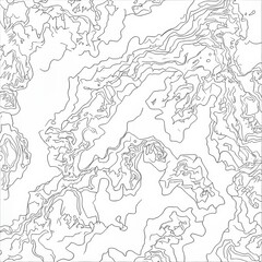Poster - A Seamless Pattern of Topographic Map