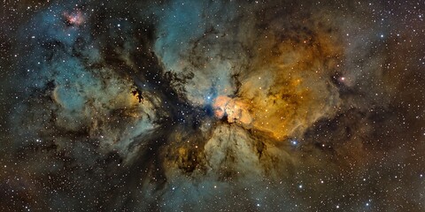 Wall Mural - background of galaxy and stars