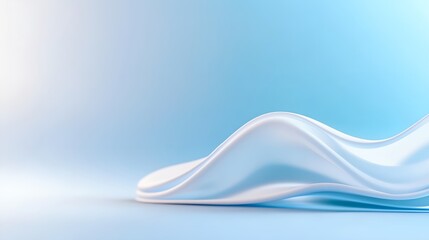 Poster - Blue background with a white wave. The wave is very long and has a lot of detail