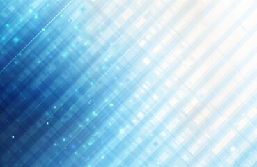 Poster - Abstract blue pixel grid background. Modern techy visual design. Seamless pattern. Futuristic concept for app web design. Digital artwork with diagonal lines, squares. Light blue, white colors create