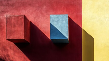 Poster - Bold Colorful Shapes with Natural Light Effects