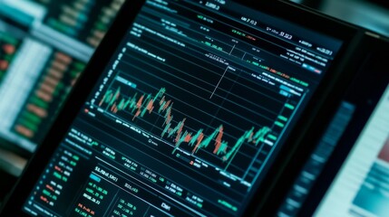 Poster - Modern Trading Chart Analysis with Professional Typography