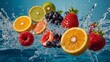 © juniorideia - A burst of summer energy captured in a colorful photo featuring delicious and vibrant fruits