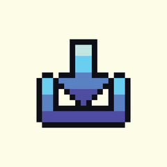 Leinwandbilder - pixel art download icon,good for your project and business.	